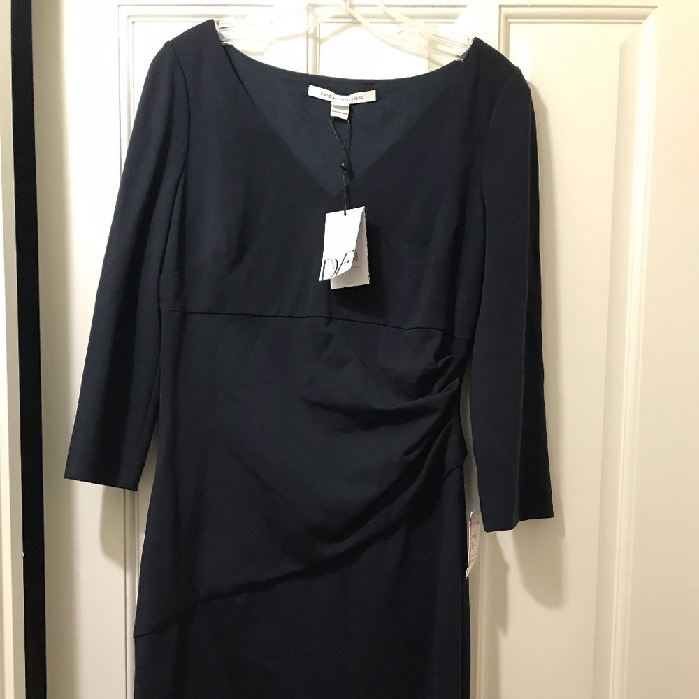 Diane Von Furstenberg Bevin Navy Dress